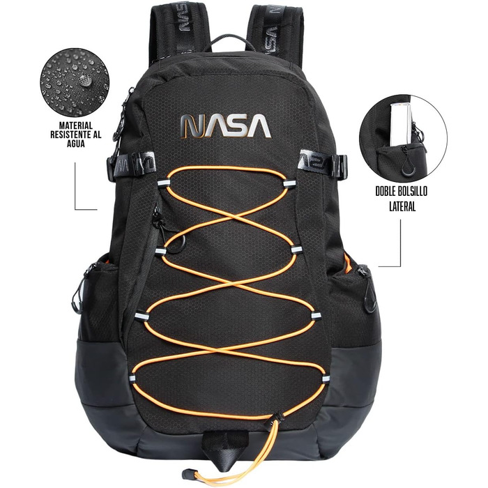 Рюкзак NASA Neon-Pro, чорний, міський стиль, універсальний