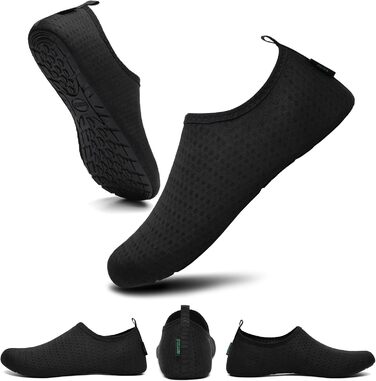 Чоботи для плавання Saguaro: чоловічі та жіночі, для води, пляжу, серфінгу, дайвінгу, неопренові, чорні, розмір EU 36-47