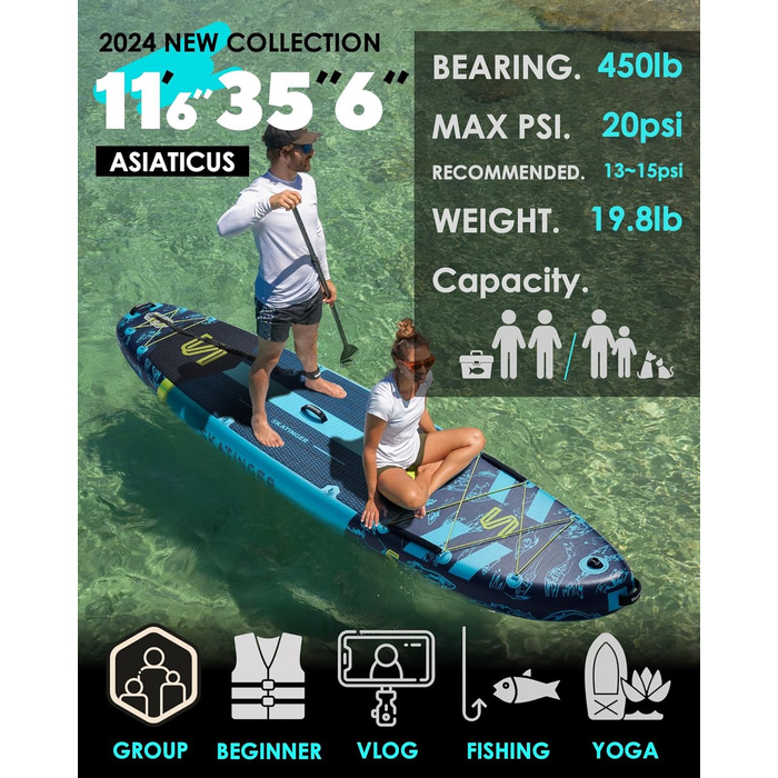 Надувний SUP Skateinger 11'6