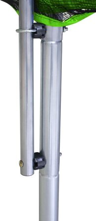 Трамплін для дітей SixBros. SixJump 1,85-4,60 м, повний комплект: сходи, сітка, захисний тунель, зелений