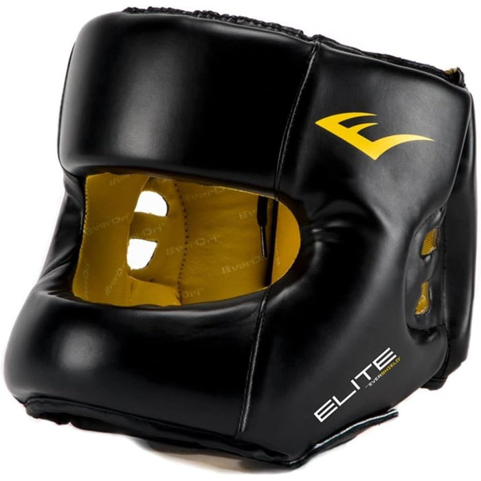 Захисний шолом Everlast Elite Rtl для боксу (L-XL), професійний, чорний