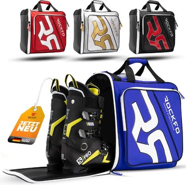 Сумка для лижних черевиків з відділенням для шолома, міцна, водонепроникна, 49L, блакитна