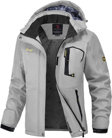 Жіноча куртка: флісова, зимова, водонепроникна, дихаюча, тепла, вітрозахисна, софтшел з капюшоном, для активного відпочинку (S, світло-сіра)