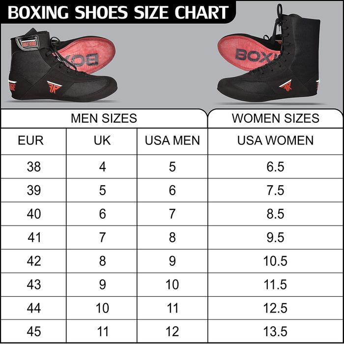 Боксерські чоботи FISTRAGE з шкіри, для тренувань, Unisex, Pro, чорні, 42.5/43 EU