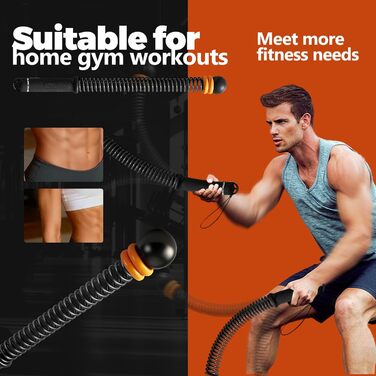 Важкі тренувальні канати, бойові канати без мотузки, бездротові тренувальні канати з регульованим обтяжувачем та ергономічною ручкою