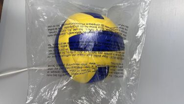 Волейбольний м'яч Lemondo PU для пляжного волейболу, м'який, водостійкий, з насосом. Підходить для гри та тренувань в приміщенні та на пляжі. Жовтий колір.