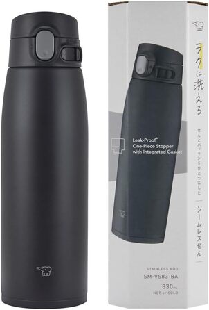 Термос Zojirushi SM-VS83BA, 828 мл, чорний, вакуумна пляшка