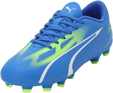 Дитячі футбольні бутси PUMA Ultra Play FG/AG Jr, 37 EU, блакитний, білий, зелений