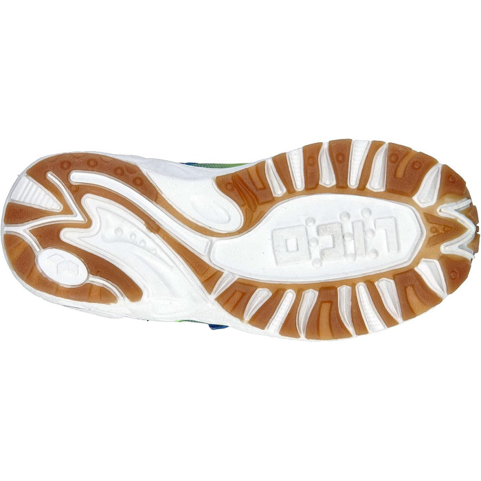 Дитячі спортивні тапочки Lico Barney для залу, 35 EU, блакитний, лимонний