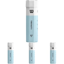 Тенісні м'ячі Wilson Triniti (4 шт.), екологічна упаковка, жовті, WRT125200