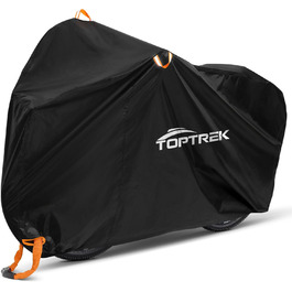 Водонепроникний чохол для велосипеда Toptrek 210D Oxford, 200 x 110 x 70 см, з кільцями для замка, захист від сонця, міцний, з сумкою