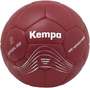 Гандбольний м'яч Kempa Spectrum Synergy Pure для дорослих, 30 панелей, червоний