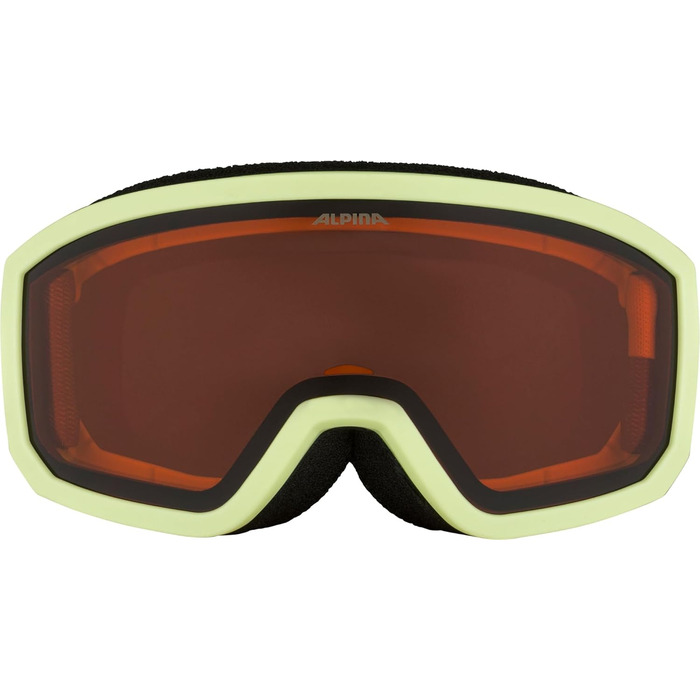 ALPINA Uniex Kinder carabeo Jr. kibrille (1-й комплект) (S, sunny-lime matt)