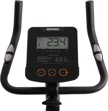 Велотренажер Zipro Nitro: магнітний, до 150 кг, для дому, чорно-білий
