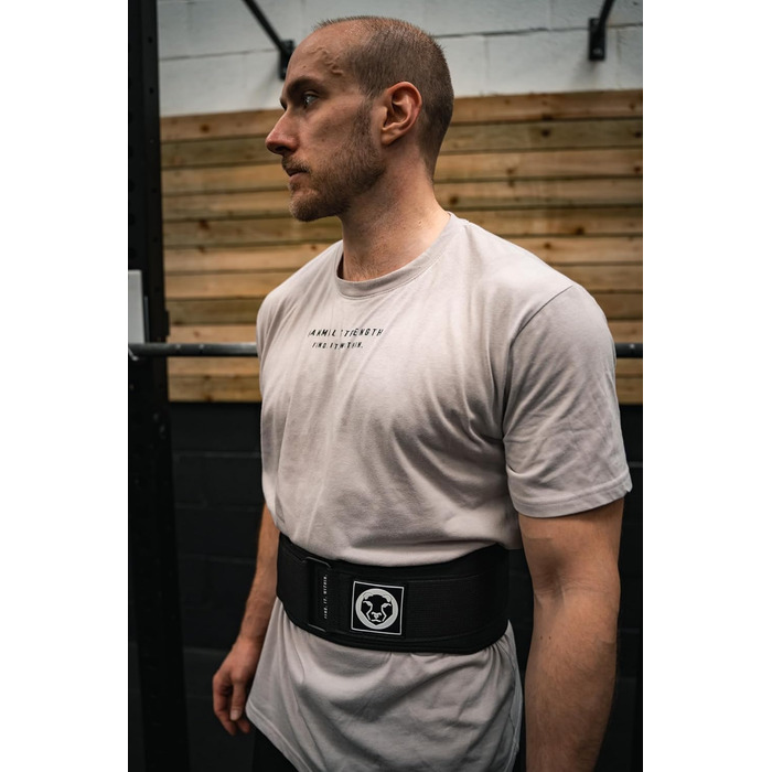 Пояс для пауерліфтингу Mammal Strength, автоматичне фіксування, 15,2 см, чорний, XL (талія 102-114 см), для кроссфіту, станова тяга, підтримка спини
