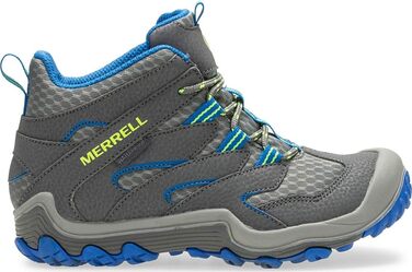 Дитячі черевики Merrell Chameleon 7 Access Mid WTRPF, унісекс, сірий/блакитний, розмір 1 Little Kid