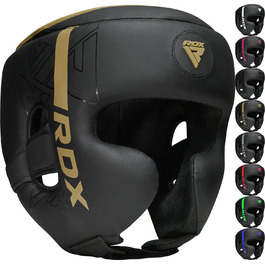 Захист для голови RDX з Maya Hide шкіри для боксу, кікбоксингу, MMA, Муай Тай, карате, тхеквондо, спарингів, універсальний шолом для єдиноборств