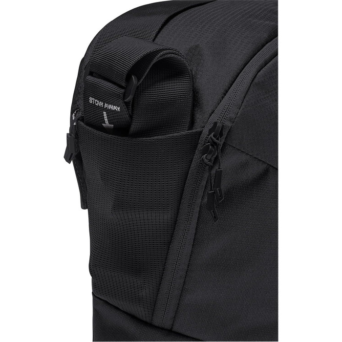 Месенджер-сумка VAUDE Cycle Messenger L для велосипеда, 20 л, чорна, з дощовиком, універсальний розмір