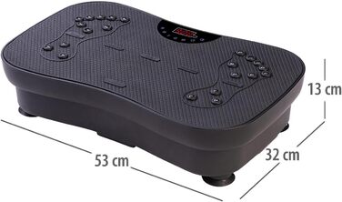 Віброплатформа Newgen Medicals з Bluetooth та динаміками: 180 рівнів, LED-дисплей для фітнесу та м'язового тренування