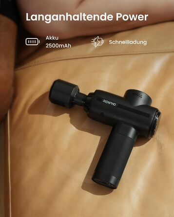 Масажер RENPHO Active Thermacool 2 з підігрівом та охолодженням, 5 швидкостей, 5 насадок, для м'язової терапії