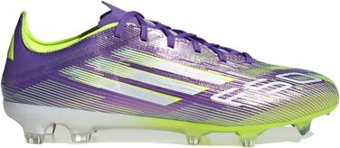 Кросівки футбольні adidas F50 Pro Firm Ground (46 EU, Purple Rush Cloud White Lucid Lemon)