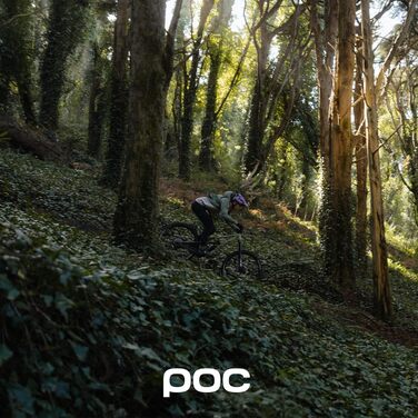 Велошолом POC Tectal Race MIPS для трейлу, ендуро та ол-маунтін, з аромідним захистом, MIPS, регулюванням розміру, матовий чорний/білий, розмір L (59-62 см)