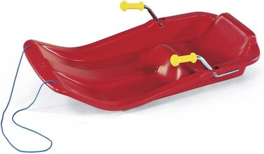Дитячі санки Rolly Toys rollyJetstar, металеві гальма, пластикова чаша, ергономічне сидіння, для дітей від 3 років, червоні