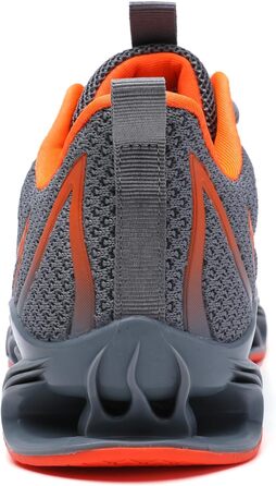 Чоловічі кросівки Wanhee для спорту та бігу, сірі та помаранчеві, 44 EU