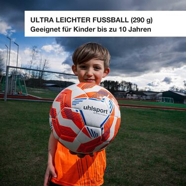 М'яч для футболу UHLSPORT Kinder 290 Ultra Lite Addglue - легкий та м'який, для дітей до 10 років