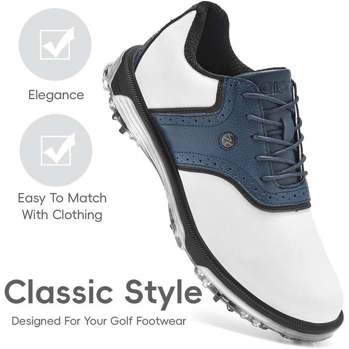 Гольф-взуття чоловіче ULTIANT, водонепроникне, без шипів, класичне, зручне, синього кольору, 46 EU