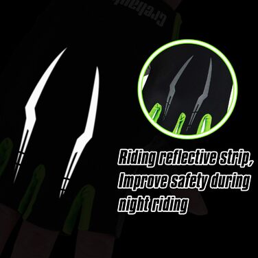 Велосипедні рукавички Grebarey для гірського велосипеда, чоловічі та жіночі, з антиковзаючою поверхнею та амортизацією, розмір S, зелені