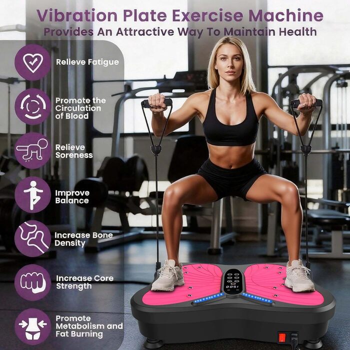 Віброплатформа для фітнесу Rüttelplatte: тренування вдома, лімфодренаж, до 180 кг, 200 швидкостей для жінок та чоловіків