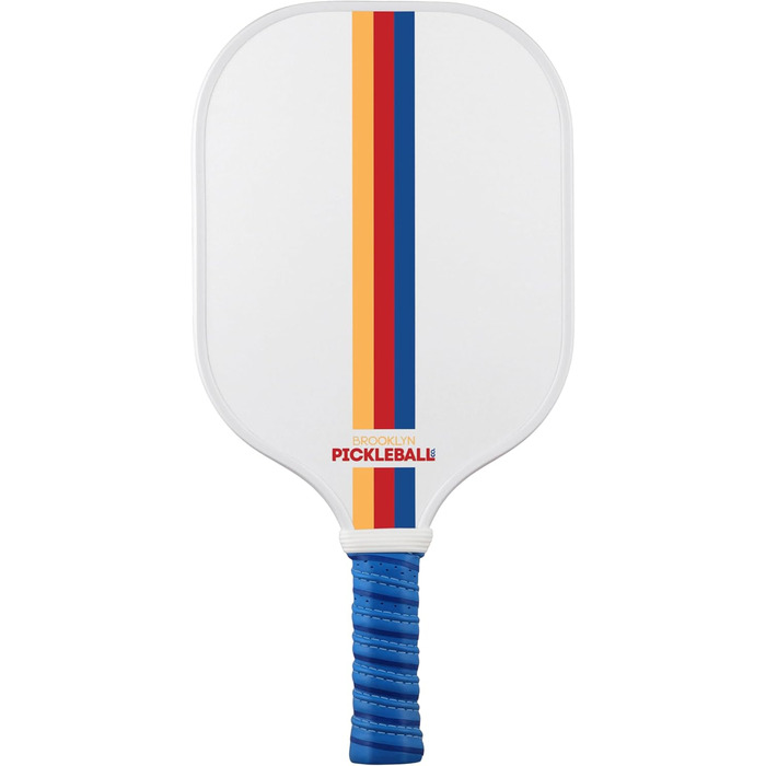 Паддл для піклболу Brooklyn Pickleball Co. | Вуглецеве волокно | Вулик | Нековзний руків'я | Одиночний | Білий