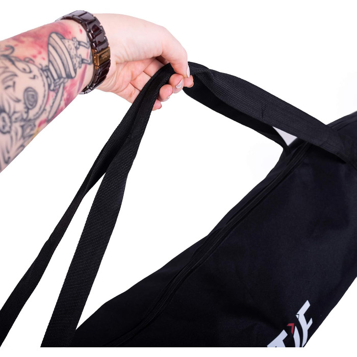 Набір для перевезення лиж та черевиків Skitasche: водонепроникний мішок для лиж до 175 см та сумка для черевиків | Чорний