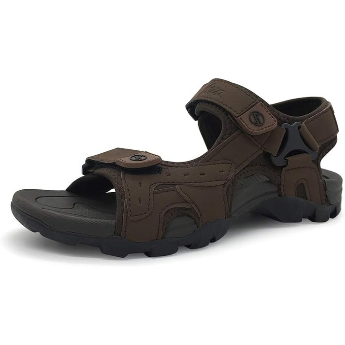 Чоловічі сандалі HEVA шкіряні для активного відпочинку, спорту, трекінгу та походів 43 EU коричневі