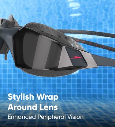 Окуляри для плавання Speedo Aquapulse Pro сині, унісекс, антифог, водонепроникні