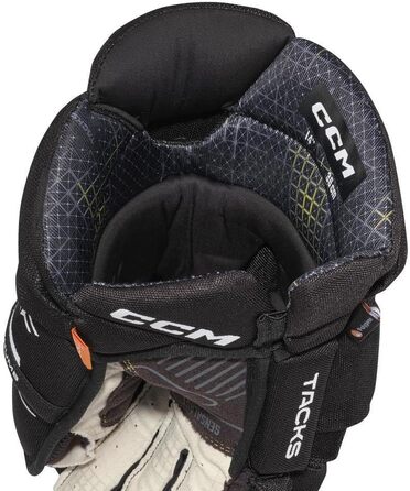 Хокейні рукавички CCM Tacks XF Senior 14 дюймів, чорні/білі