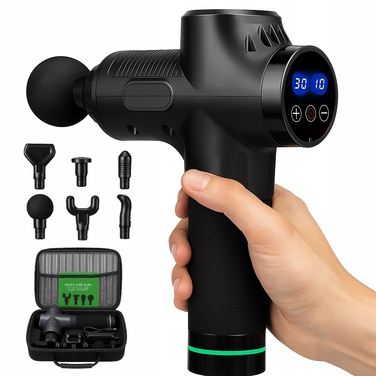 Ручний бездротовий вібраційний масажер для м'язів (перкусійний пістолет) E069