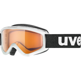 Дитяча лижна маска Uvex Speedy Pro, чорна, лінзи Lasergold, антифог, підвищена контрастність, розширене поле зору