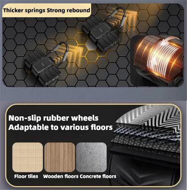 Ролер для пресу, фітнес-ролер для дому, тренажер для кора, фітнес-ролер з автоматичною підтримкою ліктя та тримачем для телефону