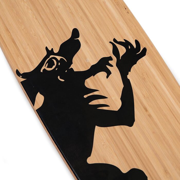 Лонгборд Apollo Hawaiian Wulff Bamboo з підшипниками ABEC, Drop Through, для фрірайду та круїзингу