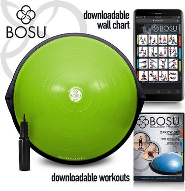 Балансувальний тренажер BOSU Home Gym, оригінал, 66 см, зелено-чорний