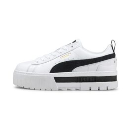 Жіночі кросівки PUMA Mayze Wn's White Black — білі кеди на платформі, розмір 39 EU