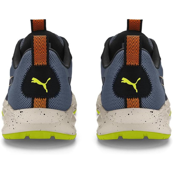 Кросівки Puma Unisex Twitch Runner Trail для трейлраннінгу (45 EU, Evening Sky Orange Brick Puma Black)