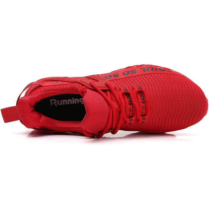 Чоловічі кросівки TSIODFO для спорту, бігу, тенісу та прогулянок (41.5 EU, червоні)