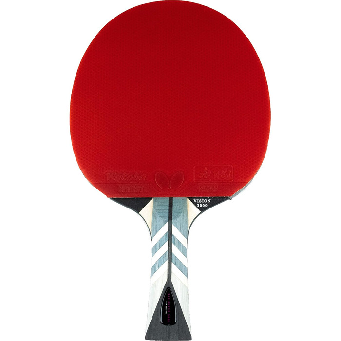 Професійна ракетка для настільного тенісу Butterfly Timo Boll Vision 3000, ITTF сертифікат, накладка Wakaba, анатомічна ручка, для досвідчених гравців