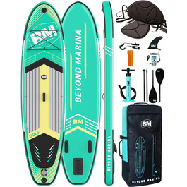 Надувна SUP-дошка BEYOND MARINA 320x81x15 см з веслом, сидінням, насосом і рюкзаком для водних видів спорту