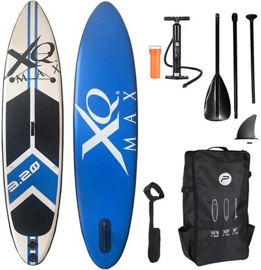 Професійна SUP-дошка XQ Max 320 см, комплект: насос, весло, ремінець, набір для ремонту, макс. вага 150 кг
