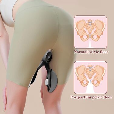 Тренування тазового дна Oberschenkel: пристрій для тренування м'язів стегон, тазу та ніг для дому, чорний