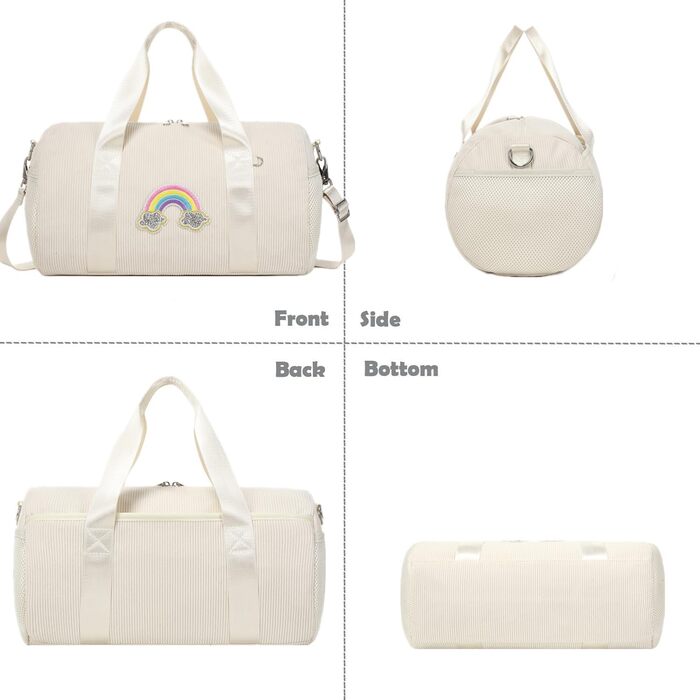 Сумка для балету для дівчаток, танцювальна сумка, дитяча спортивна сумка, сумочка для дівчаток (біла)